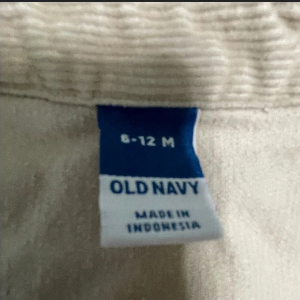 Old Navy Boys Beige Button-Up Shirt with Red Truck Accents